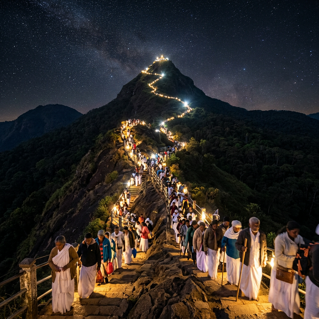 Hiking Adam's Peak: The Midnight Pilgrimage