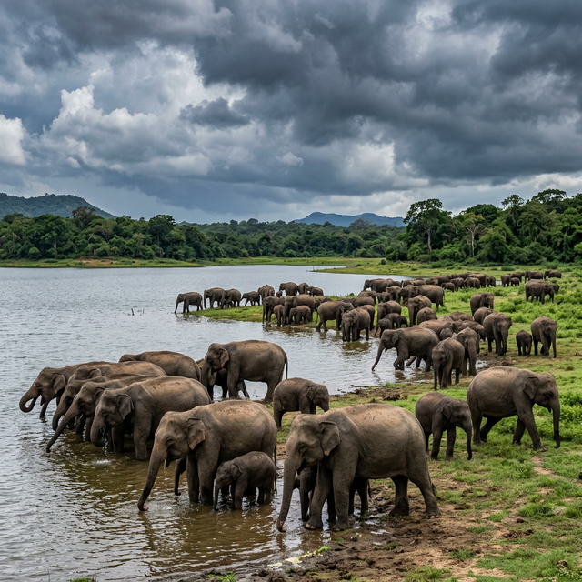 Minneriya National Park: The Great Elephant Gathering