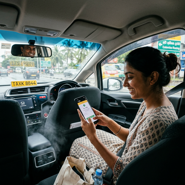 No Cash Taxi Service: Modern Travel in Sri Lanka